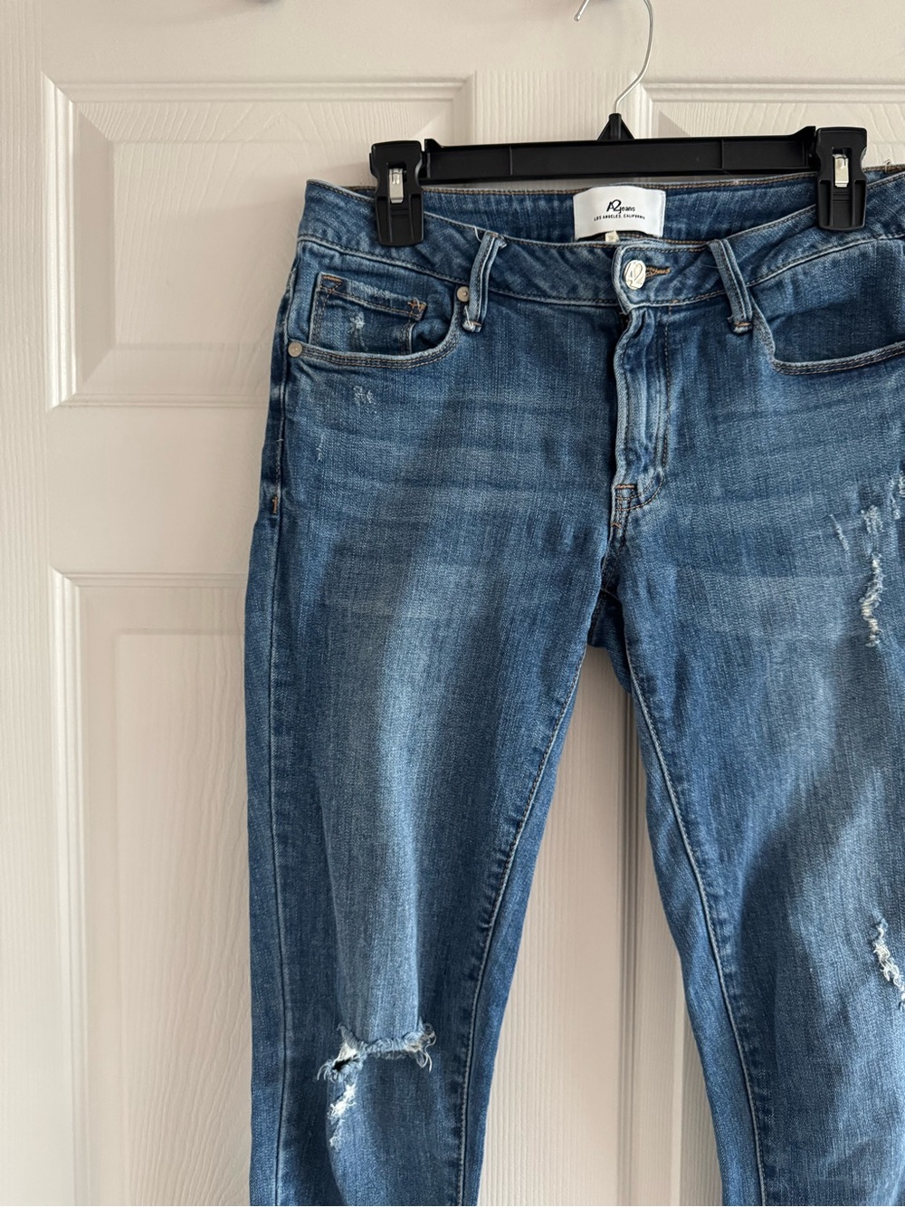 A2 Jeans - Skinny Distressed Women's Blue Jeans - Picture 6 of 8